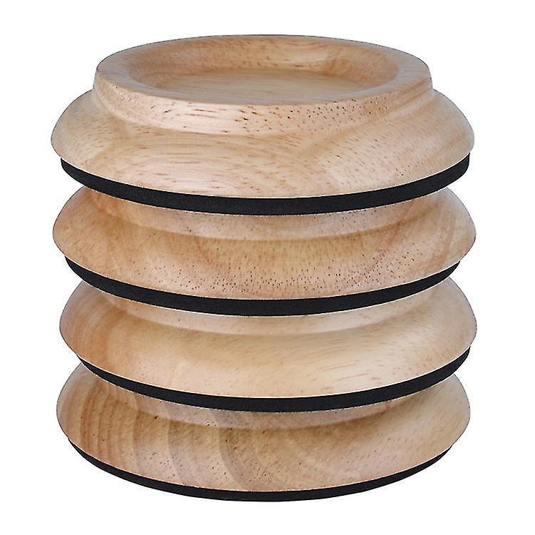 Serh Upright Piano Caster Cups,premium Hardwood Piano Caster Pads Furniture Leg 4pcs