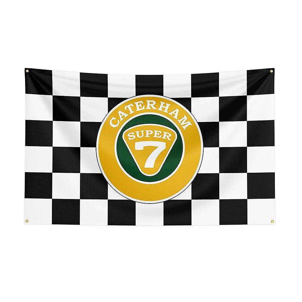 Scitoo 90x150cm Bendera Caterhams Poliester Dicetak Spanduk Mobil Balap Untuk Decor1 A 120x180cm