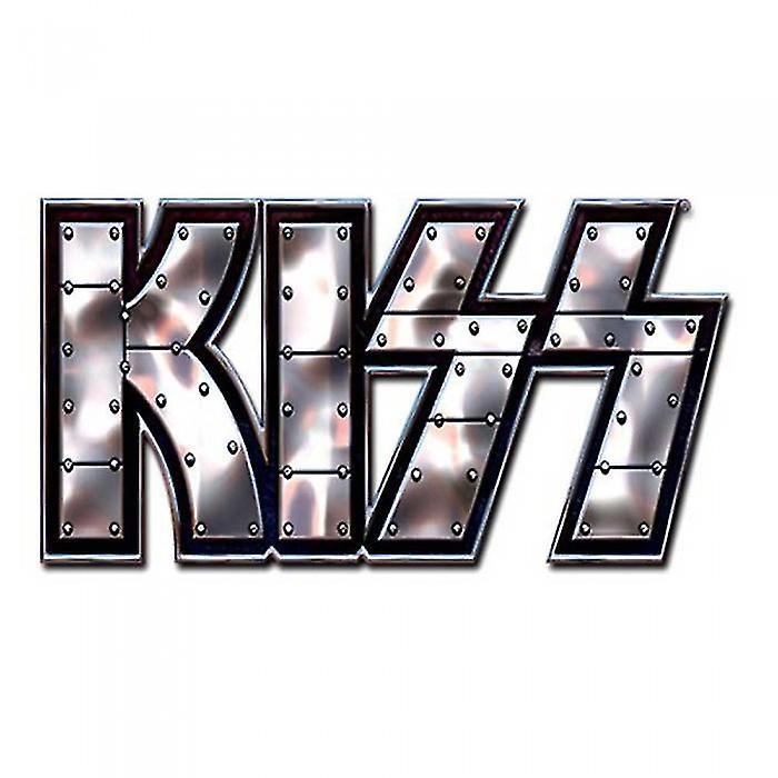 Kiss Logo Studded Badge Silver/Black One Size