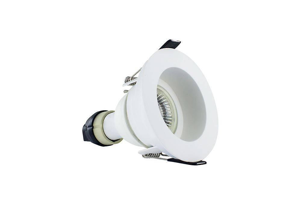 Integral Lighting LED Fire Rated Downlight Recessed White GU10 Holder Matt White IP65