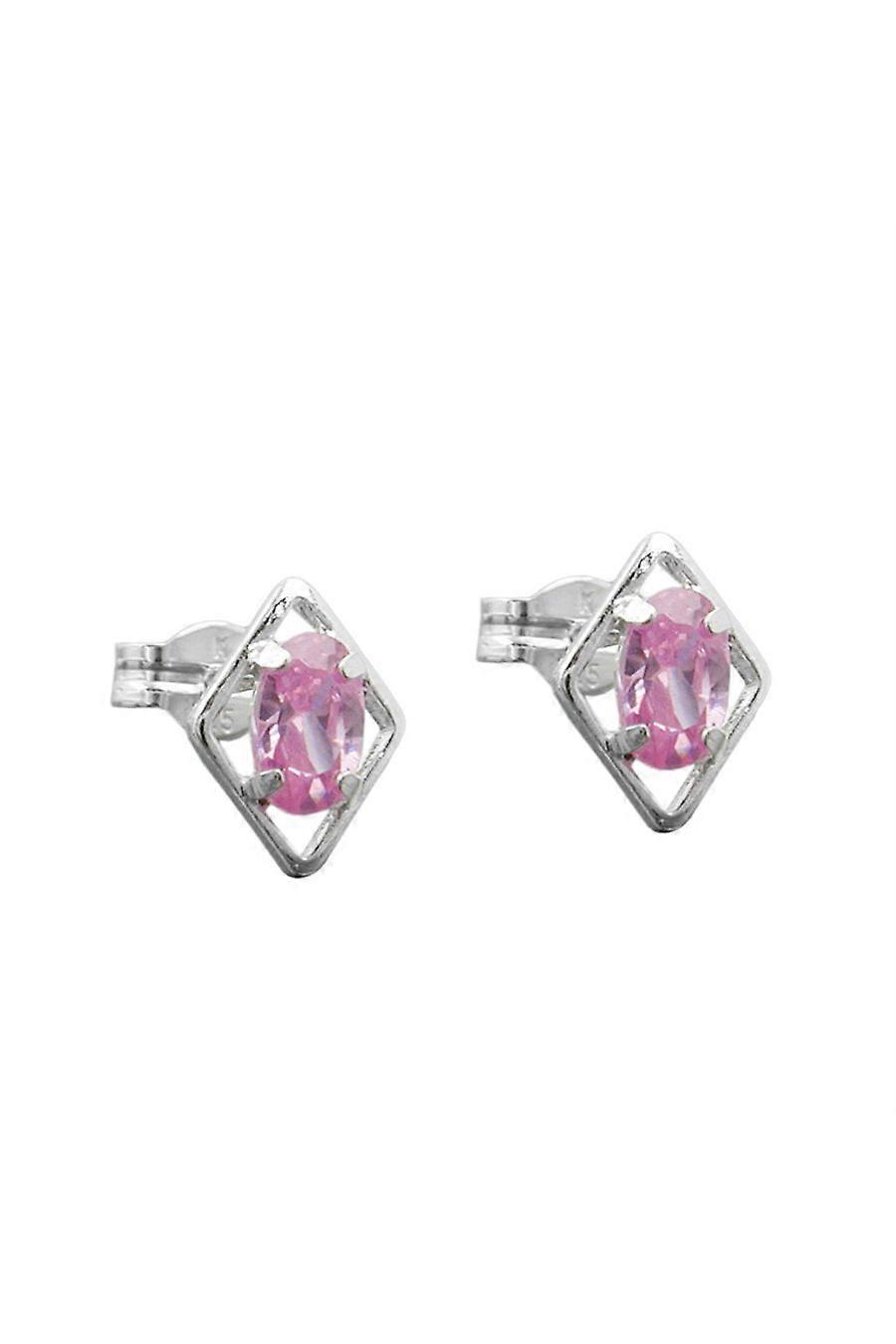 Gallay Stud Earrings Pink Zirconia Silver 925 - Gl91531