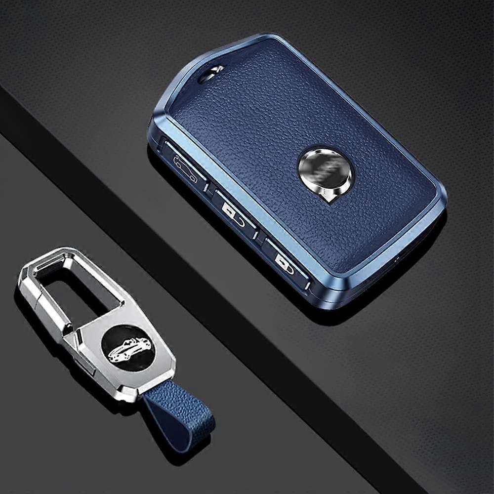 Essddxj Fits Volvo Smart Car Key Case (Blue), Protective Case with Key Fob fo