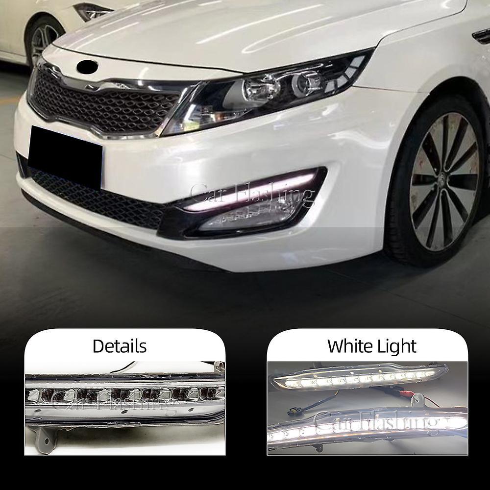 Transpeed Car Left Right Drl Front Bumper Led Daytime Running Light For Kia K5 Optima 2011 2012 2013 2014 Day Light Pair