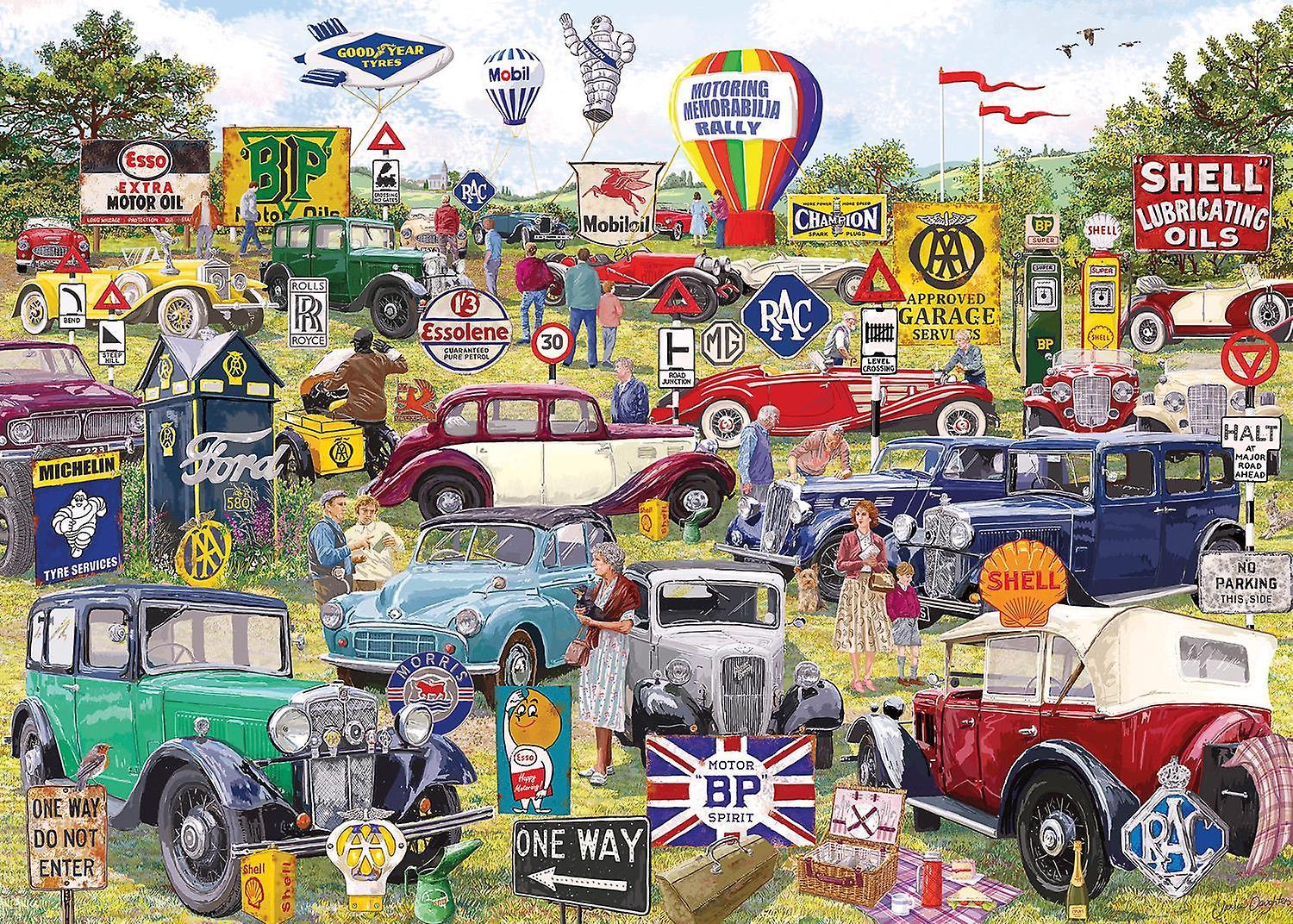 Gibsons Games Gibsons Motoring Memorabilia Jigsaw Puzzle (1000 Pieces)