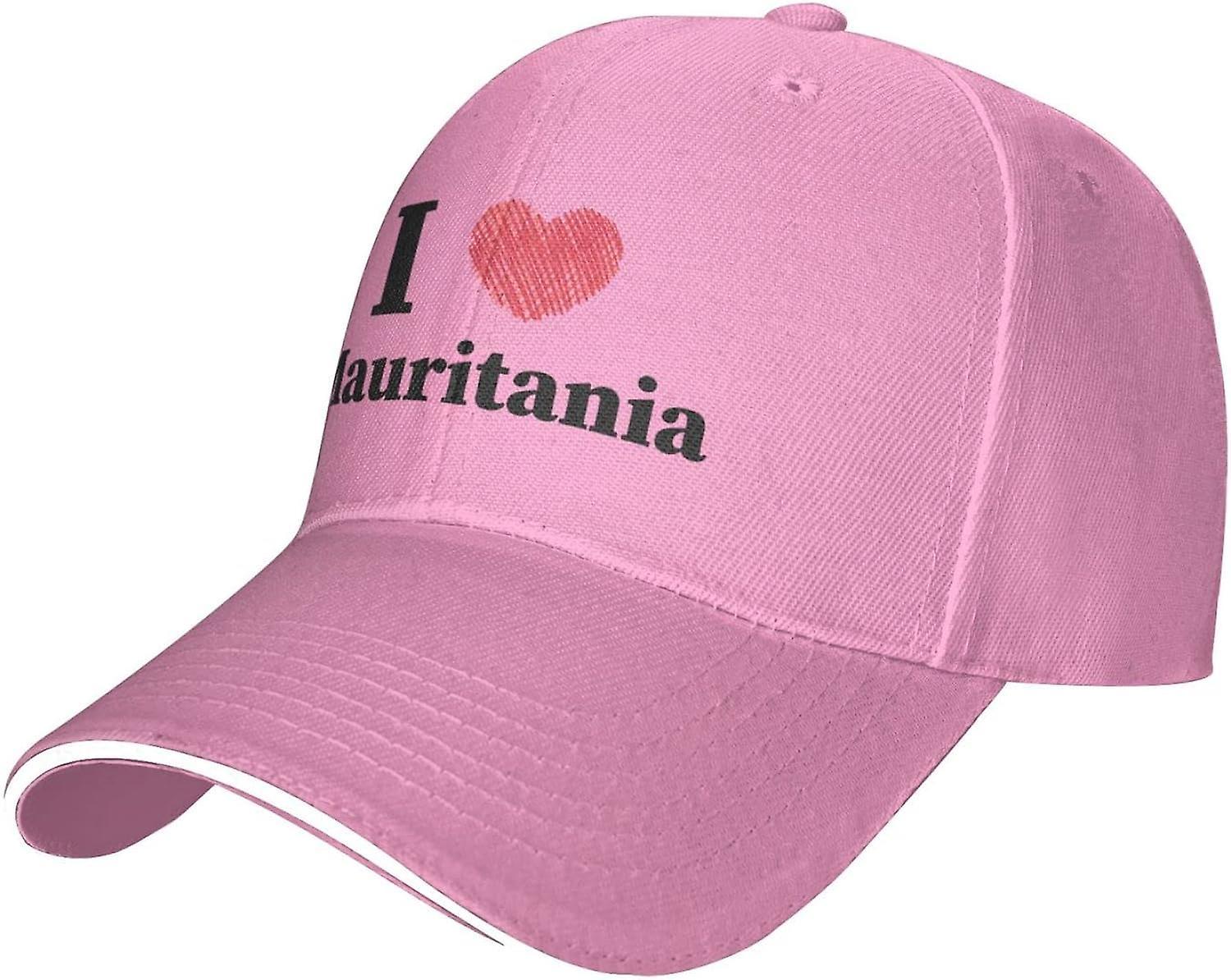 Kerota I Love Mauritania Baseball Cap Men And Women Sports Hat Adjustable Breathable Unisex Peaked Hat b5379 color879