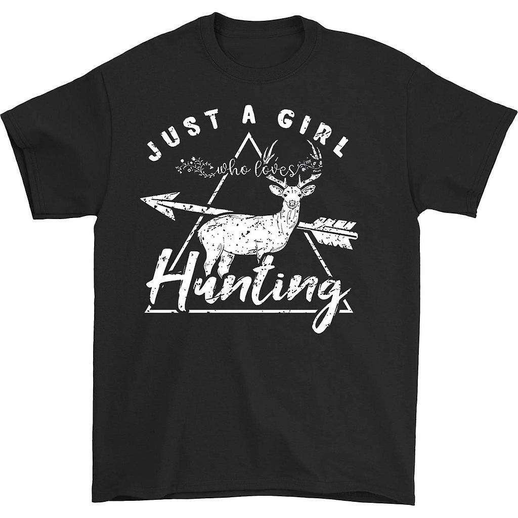 HISHARK Just a girl who loves hunting t-shirt black XXL