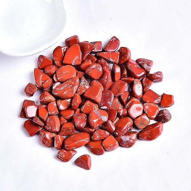 Slowmoose Natural Colorful Crystal Gravel Healing Energy Mineral Stone - Aquarium Home Red jasper 100g