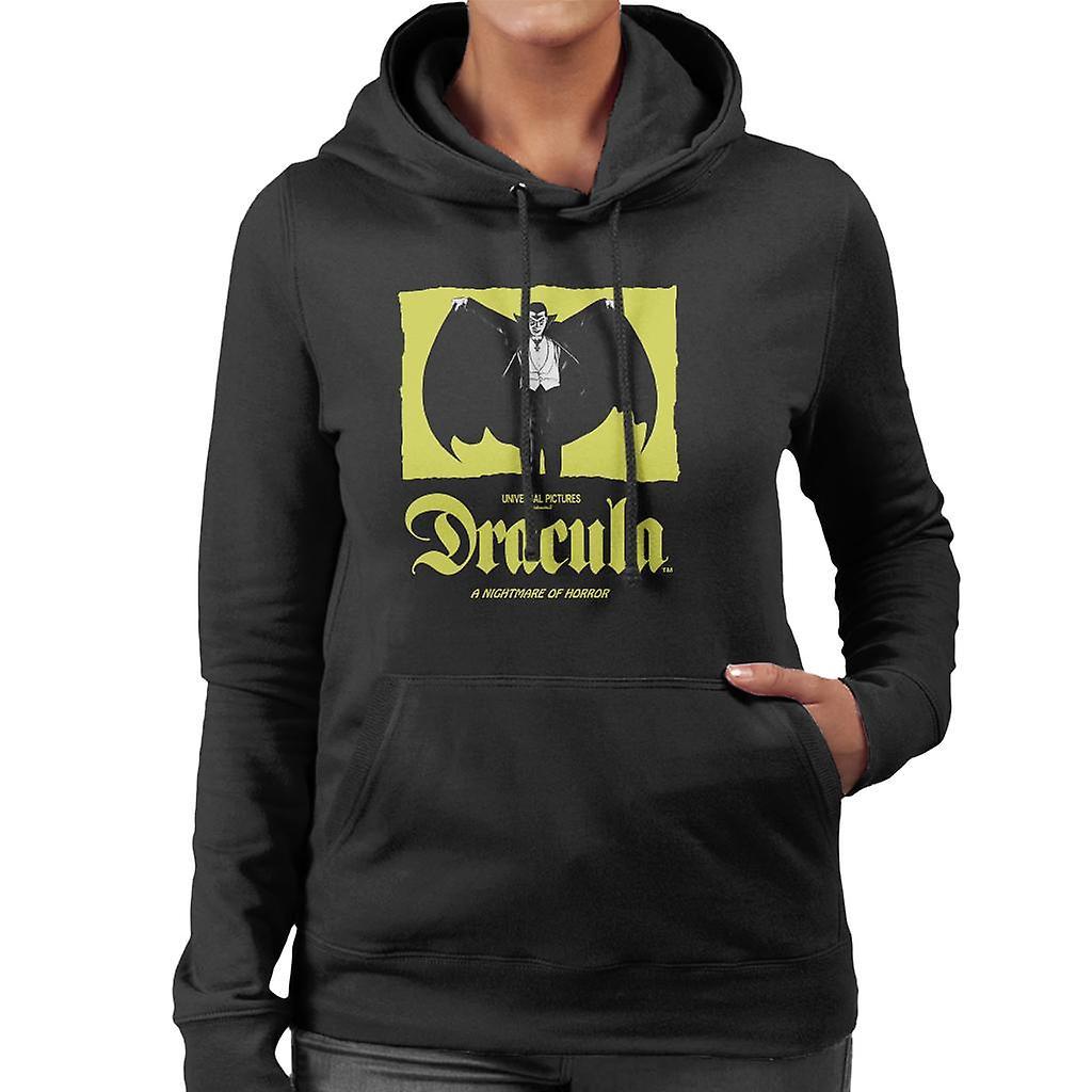 Dracula Nightmare Of Horror Women's Hooded Sweatshirt Black XX-Large