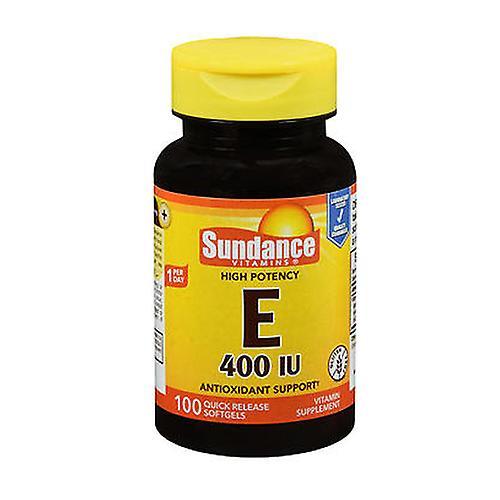 Sundance Vitamins High Potency E Softgels, 400 IU, 100 Tabs (Pack of 1)