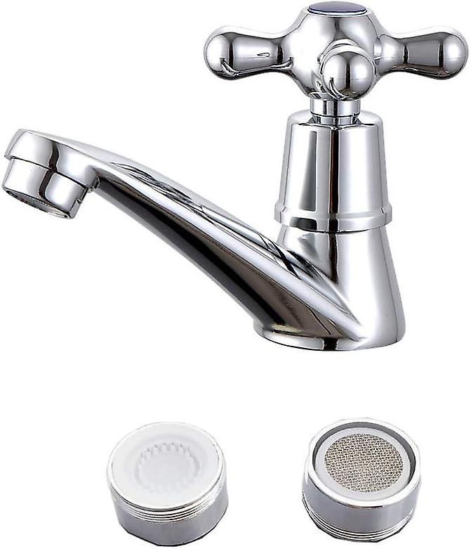 Xpba Single Cold Water Faucet Water Tap, Chrome Single Cold Tap Basin Water Tap, For Home Bathroom Toilet Sink Basin Kitchen,with Filter-5