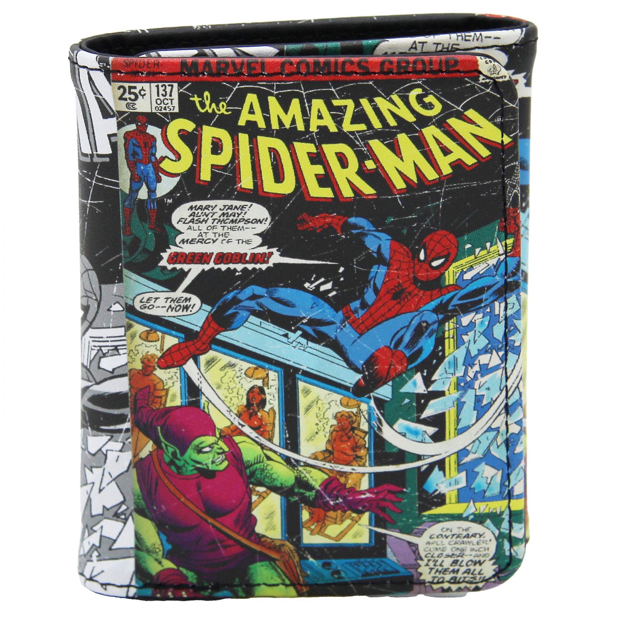 Marvel The Amazing Spider-Man Comic #137 Trifold Wallet Multi-Color