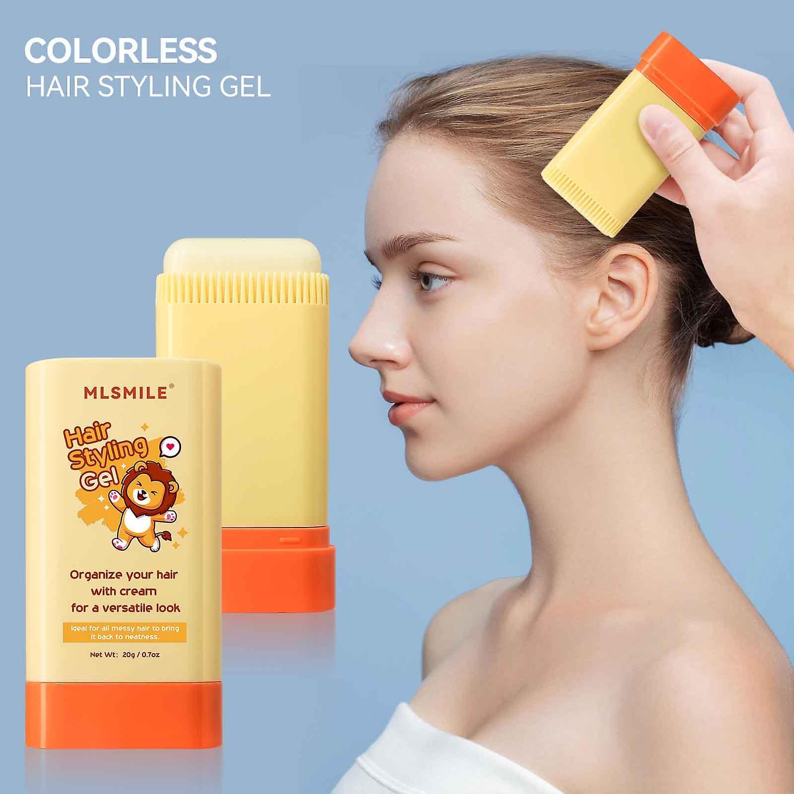 Baodan 2 In 1 Hair Combing Hair Finishing Cream Styling Hair Gel Children Pregnant Women Antifrizz Hair Wax Stick Wax Stick For Hair Slick Stick 20...