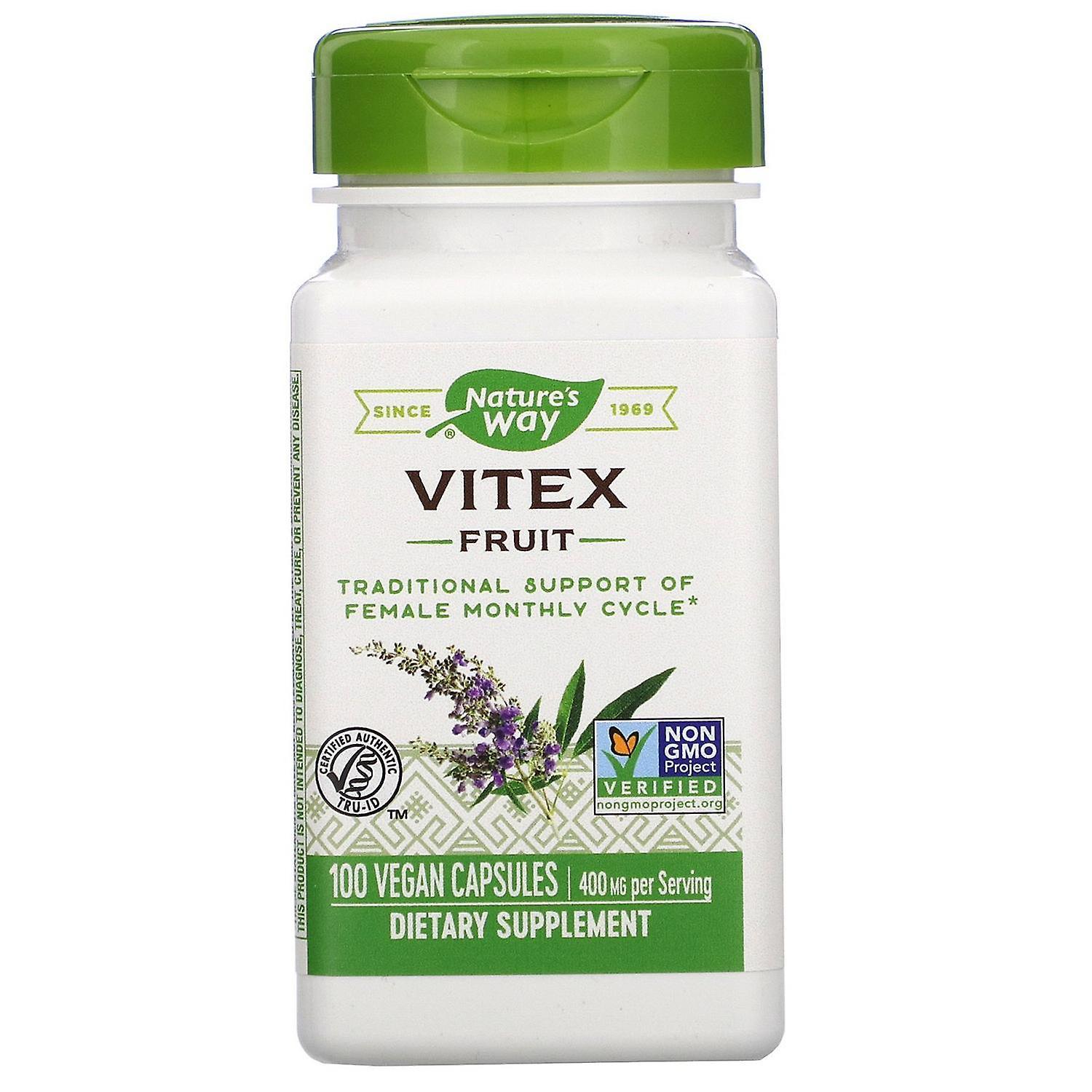 Nature's Way, Vitex Fruit, 400 mg, 100 Vegan Capsules