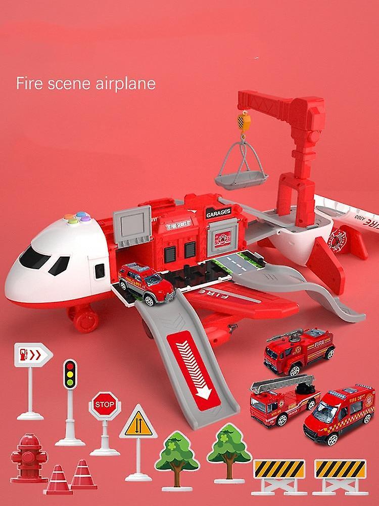 Slowmoose Aircraft Music Story, Simulation Track - Large Size Passenger Plane Toy fire 2