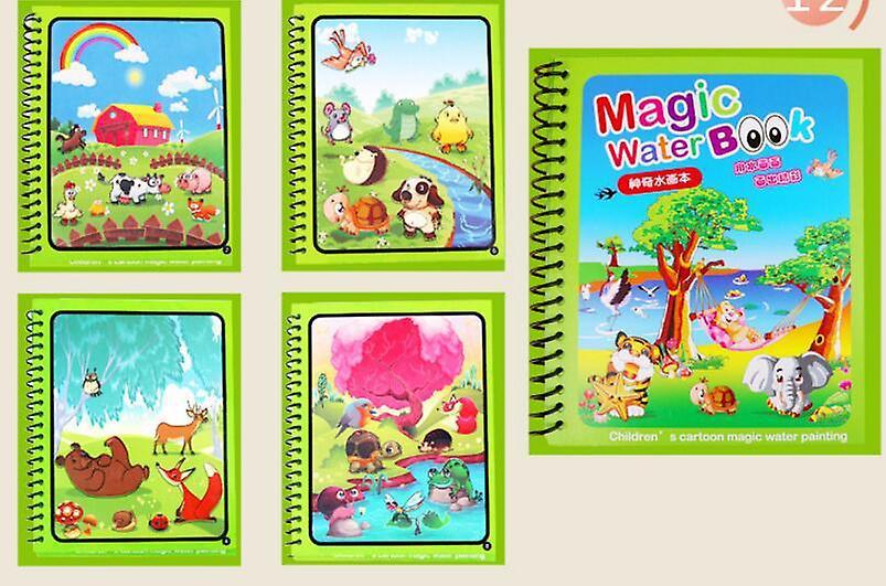 Slowmoose Magic Drawing Board Set- Water Coloring Book Green