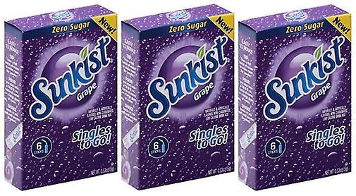 Sunkist Grape Singles Drink Mix 3 Pack