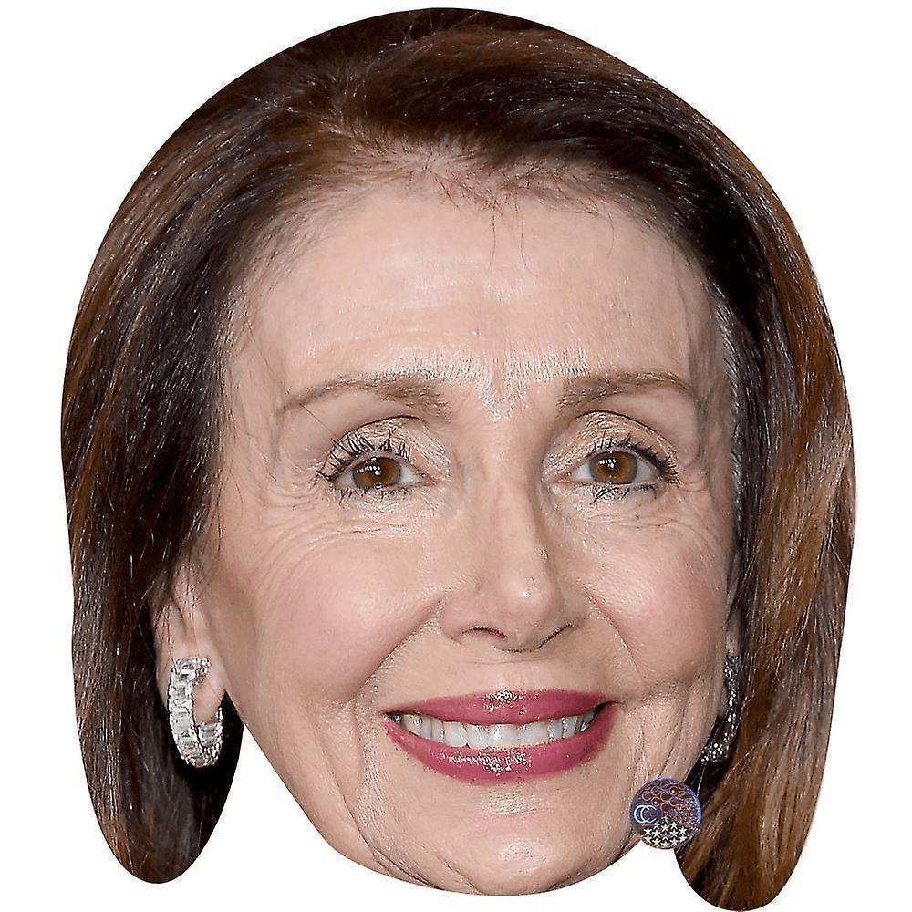 Celebrity Cutouts Nancy Pelosi (Smile) Celebrity Mask, Flat Card Face