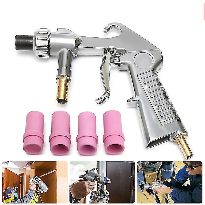 Acgiv Sandblasting Gun, Practical Professional Sandblasting Gun Kit, Durable Portable Pneumatic Sandblasting For Sand Glass