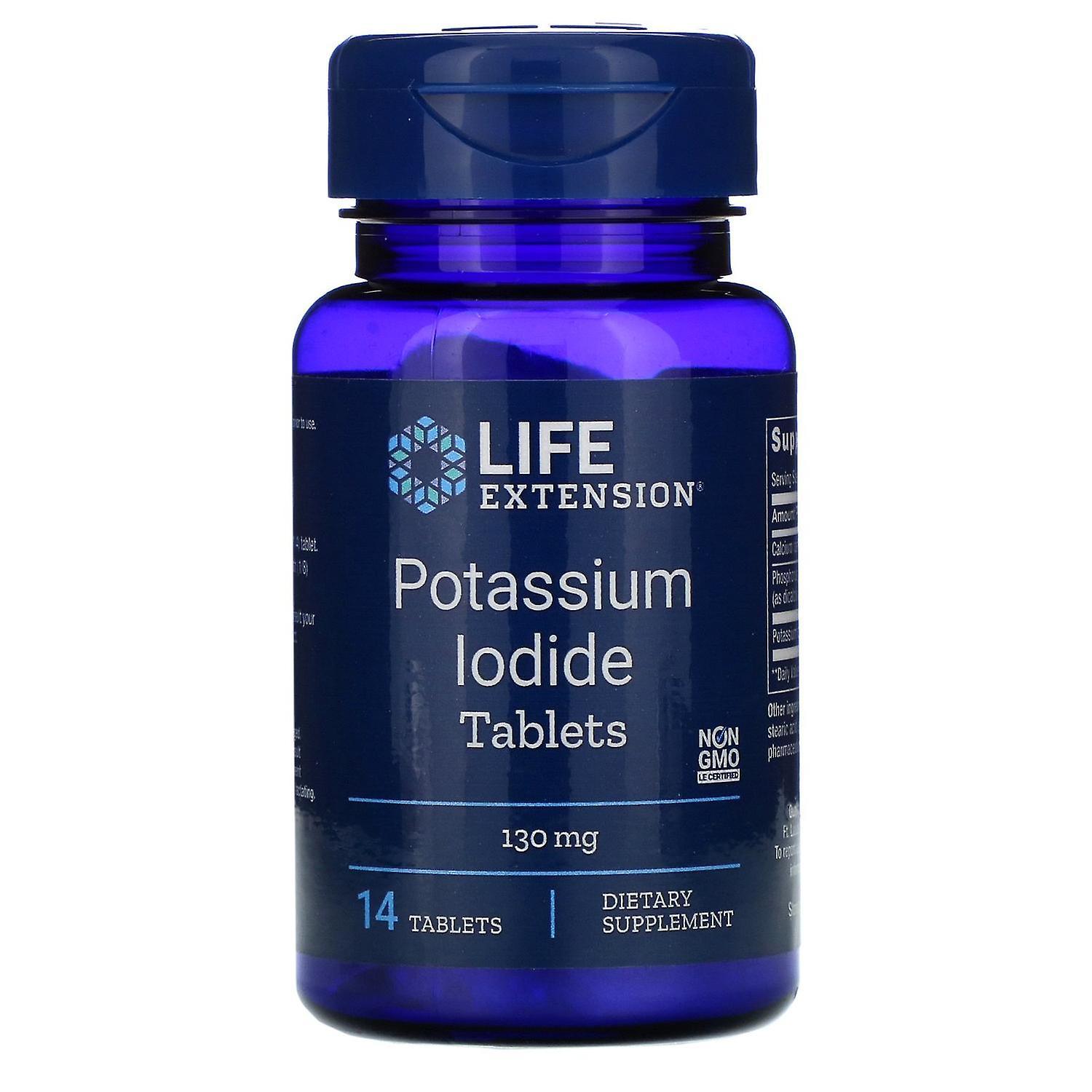 Life Extension, Potassium Iodide Tablets, 130 mg, 14 Tablets