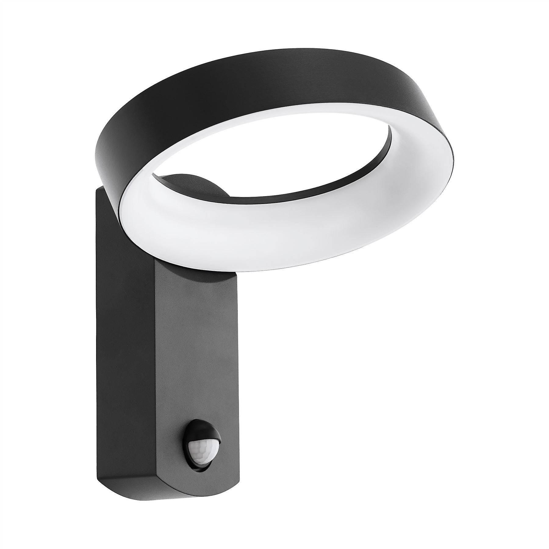 Eglo Lighting Pernate LED Outdoor Wall Light with PIR Motion + Dawn / Dusk Sensor Anthracite IP44