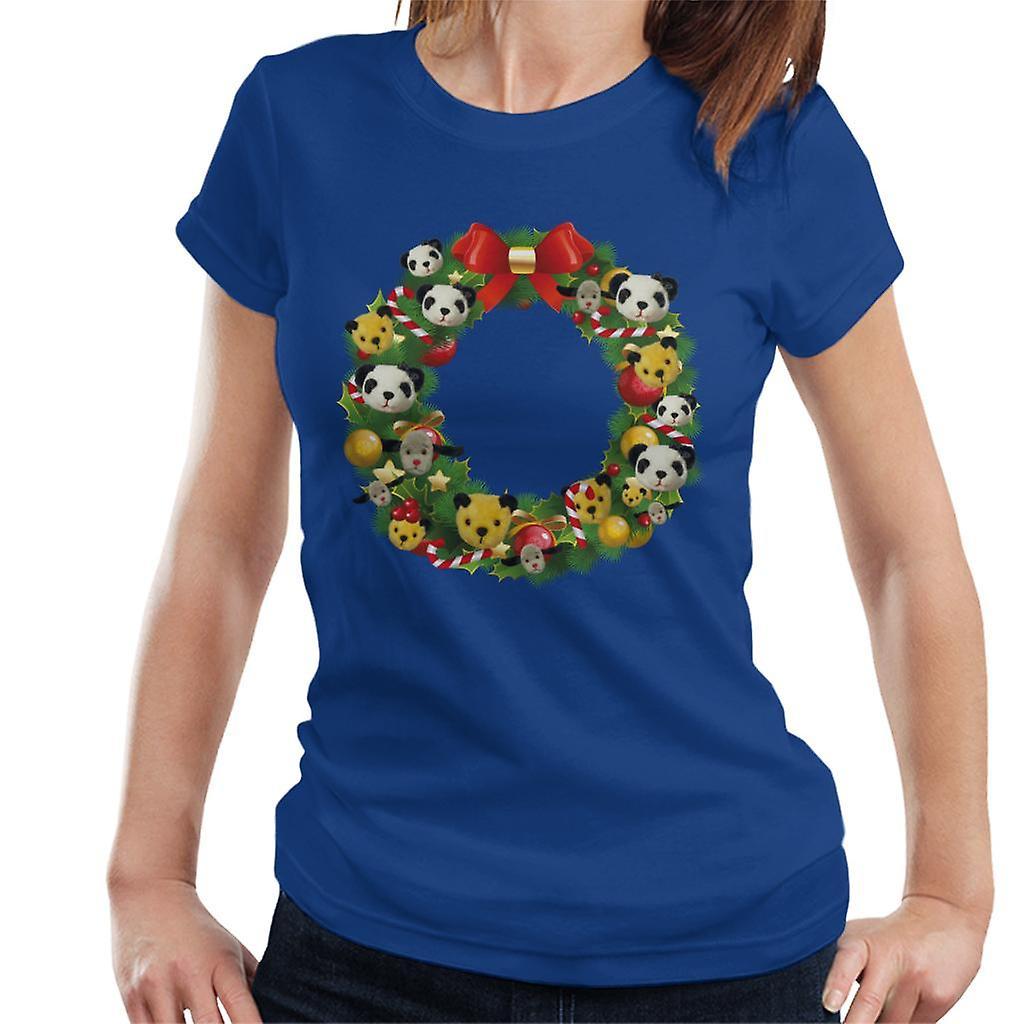 Sooty Christmas Wreath Women's T-Shirt Royal Blue XX-Large