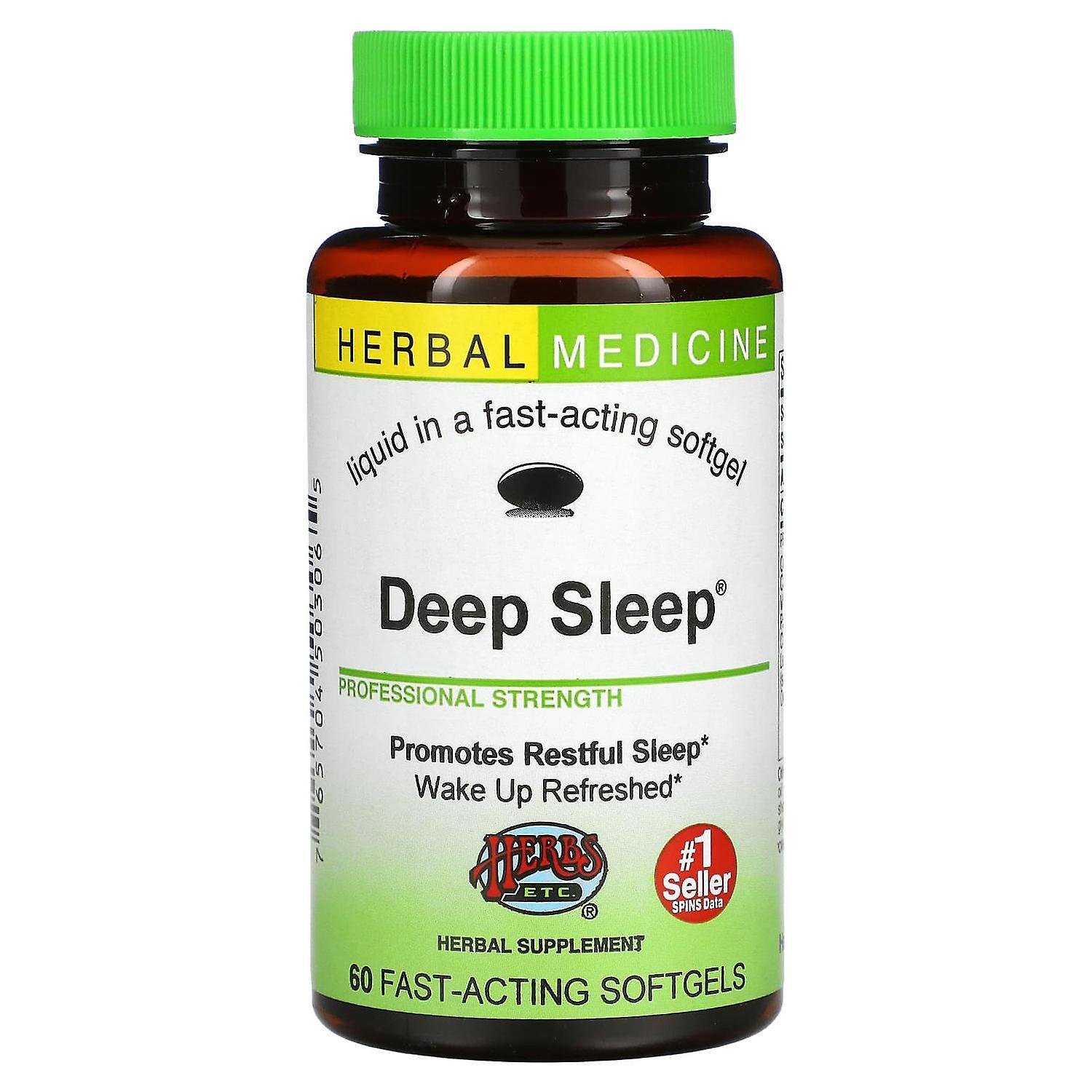 Herbs Etc. Herbs Etc., Deep Sleep, 60 Fast-Acting Softgels