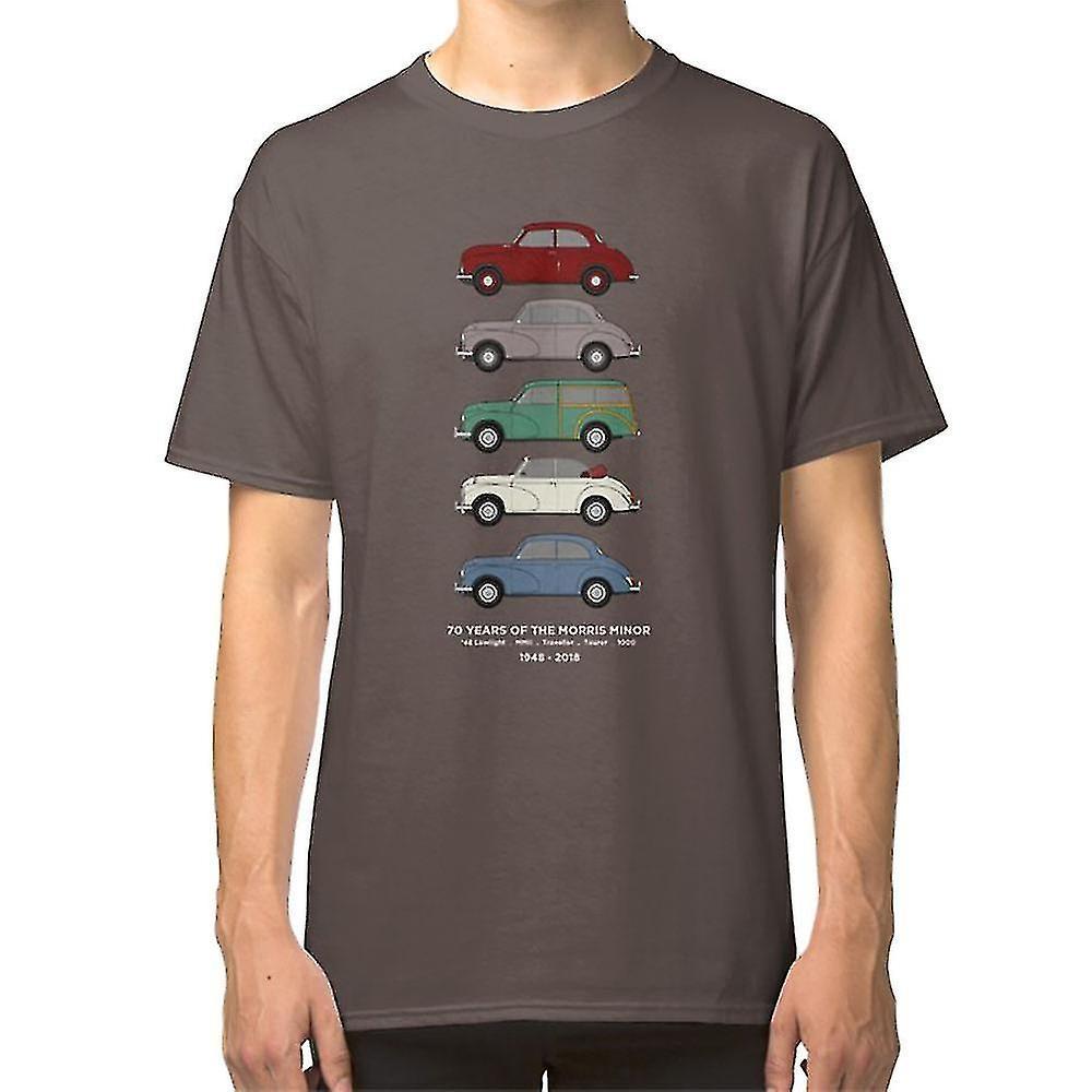 Gildan Morris Minor 70th Anniversary Classic Car Collection Artwork T-shirt darkgrey XXL