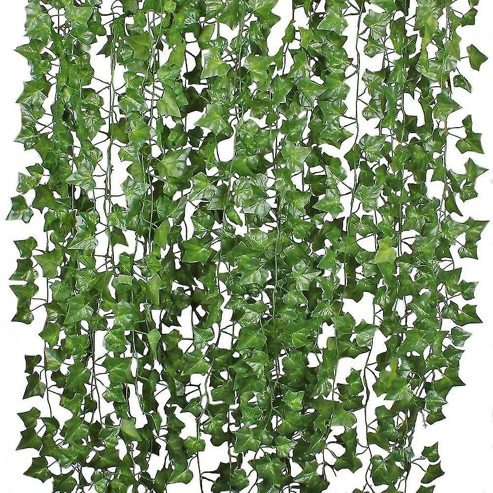 Langray Dearhouse 12 Strands Artificial Ivy Leaf Plants Vine Hanging Garland