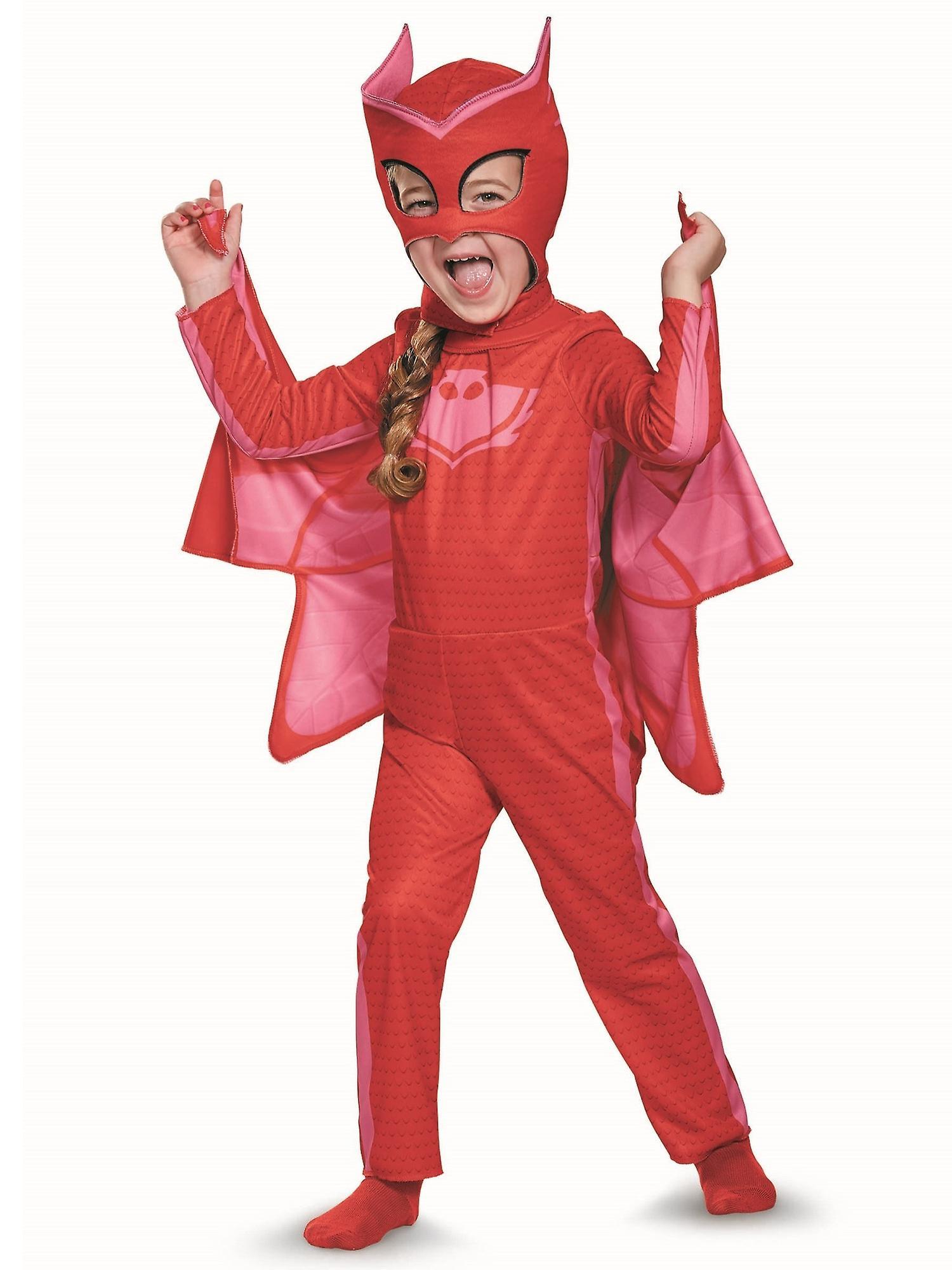 Disguise Owlette Classic Red PJ Masks Pjmasks Superhero Toddler Girls Costume Toddler (3T-4T)