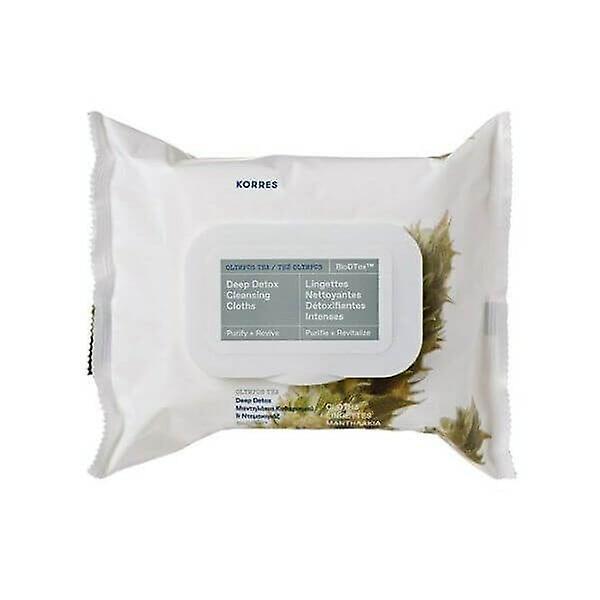 Korres Deep Detox Cleansing & Make-up Removing Wipes 100 wipes