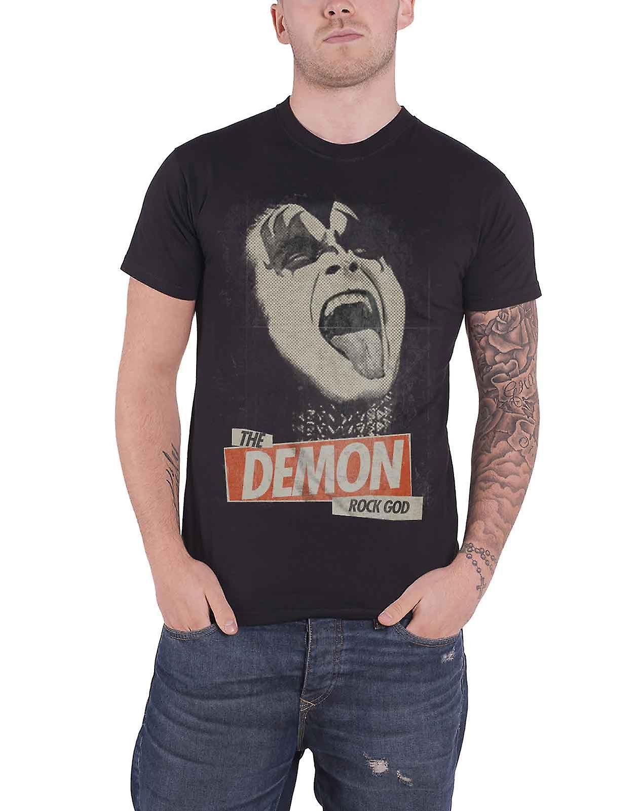 KISS The Demon Rock God T Shirt Black M