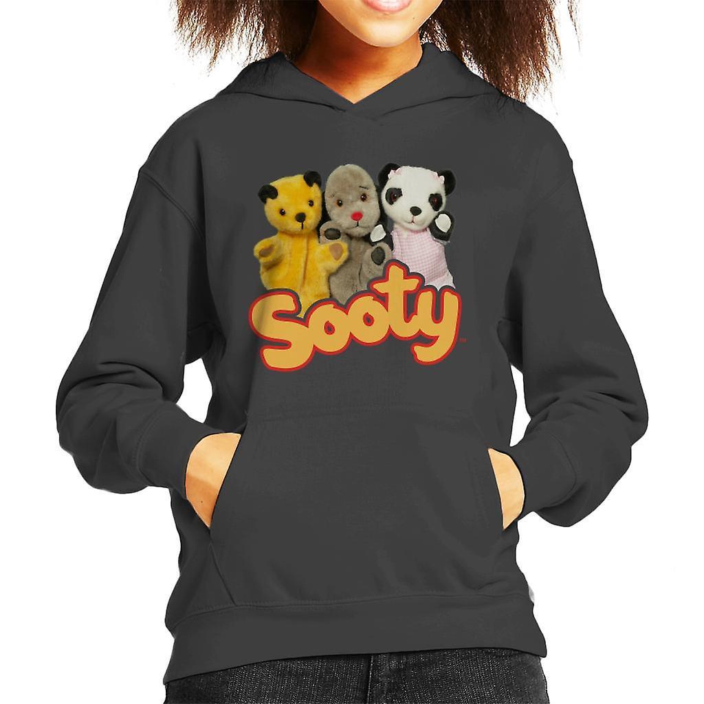 Sooty Sweep & Soo Kid's Hooded Sweatshirt Charcoal Large (9-11 yrs)