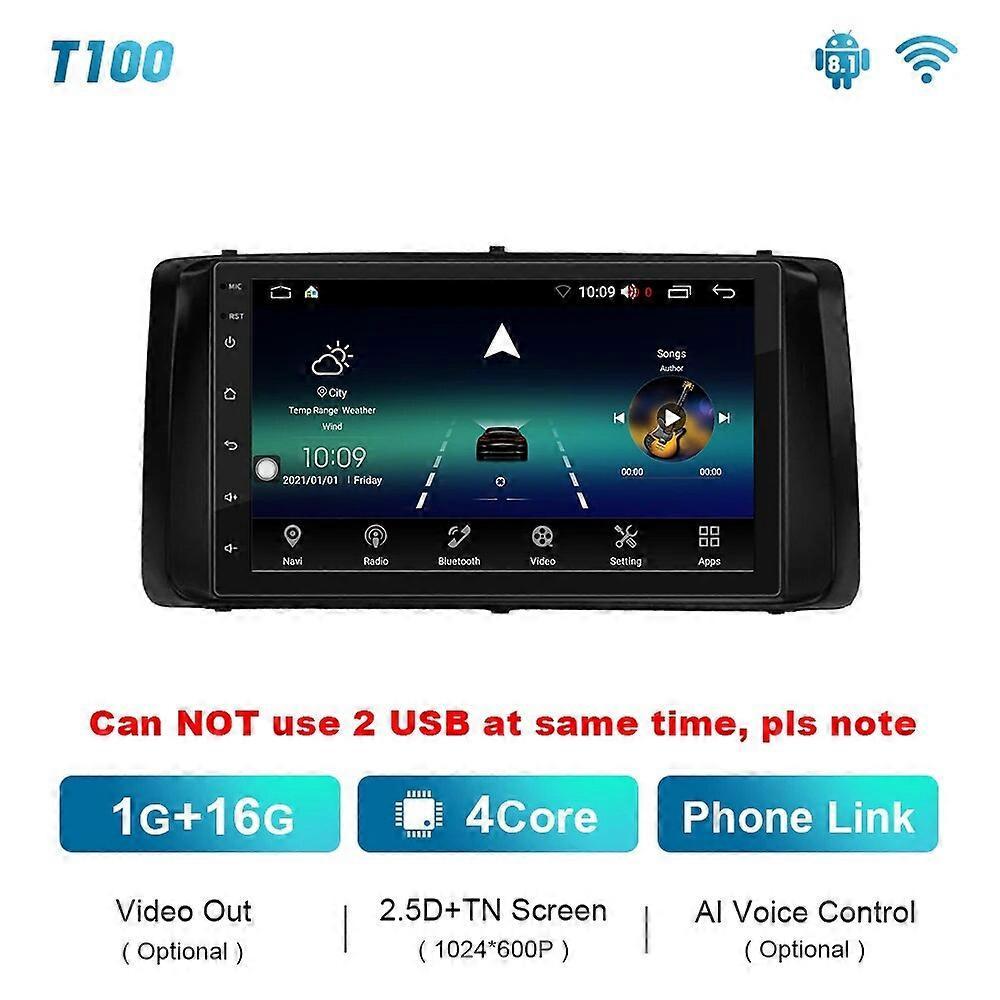 Redkid T900 Car Radio For Toyota Corolla 9 E120 E130 2003 - 2007 Multimedia Video Player Navigation GPS Android Auto No 2 DIN DVD T100 1G 16G