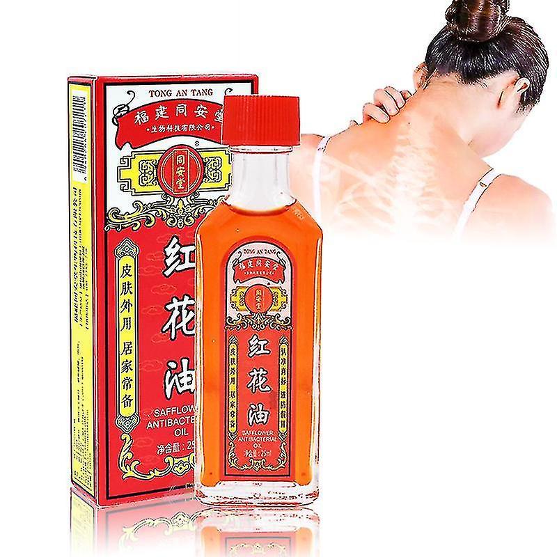 Cryin Authentic Chinese Old Brand Safflower Oil Body Massager Relaxation Rheumatoid Arthritis/joint/muscle Pain Relief Essential Oil