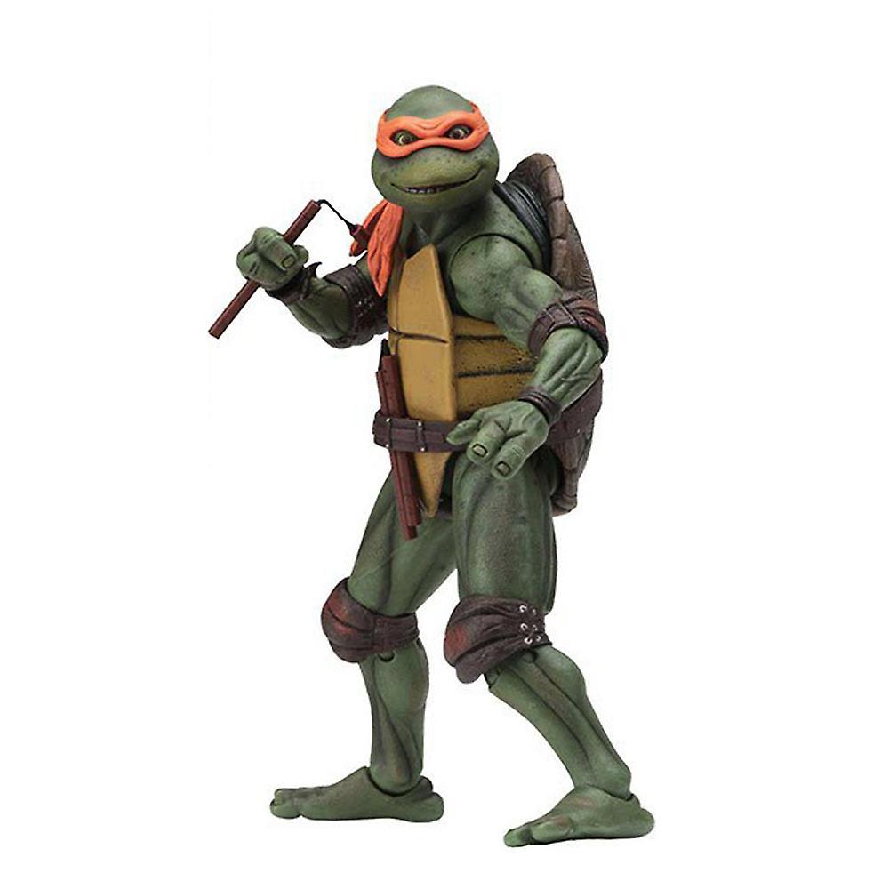 Shinestar 7" Teenage Mutant Ninja Turtles Action Figures Toys Collectible Models Home Decoration Gifts For Kids Adults Orange