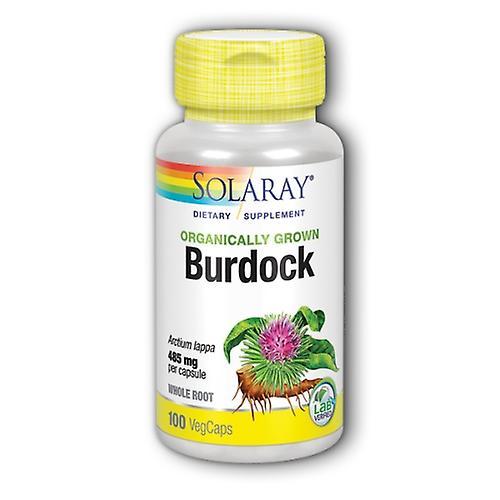 Solaray Organic Burdock, 100 Caps (Pack of 1)