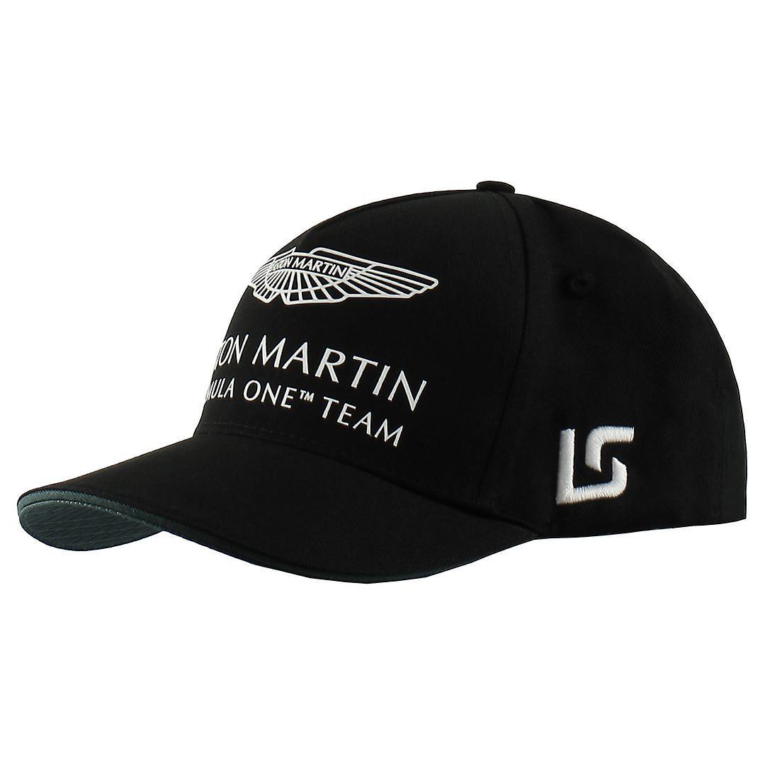 Aston Martin F1 Official Driver Lance Stroll Black Mens Cap AM21HEA04 White One Size