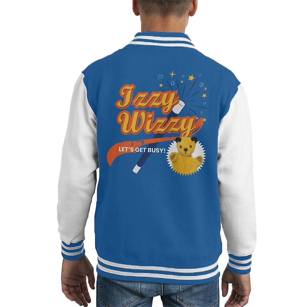 Sooty Magic Wand Izzy Wizzy Let's Get Busy Kid's Varsity Jacket Royal/White Small (5-6 yrs)