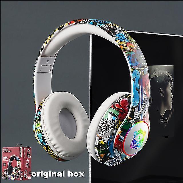 unbrand Kids Bluetooth Headphones Wireless Headphones Bluetooth Earphone Headset Music Game Headphones Folda