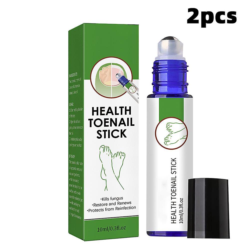 unbrand 10ML Health Toenail Stick Roller Bead Onychomycosis Care Solution for Women Men 2pcs