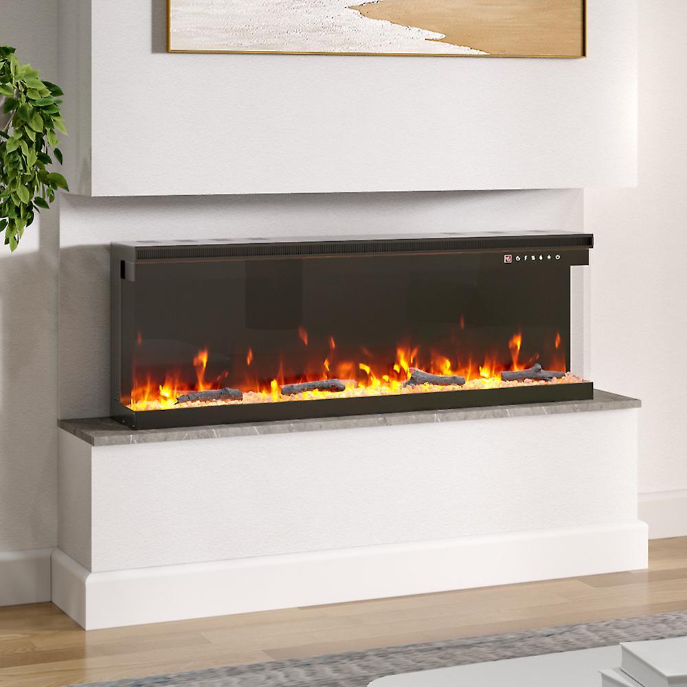 Living And Home 50inch Recessed/Freestanding Electric Fireplace