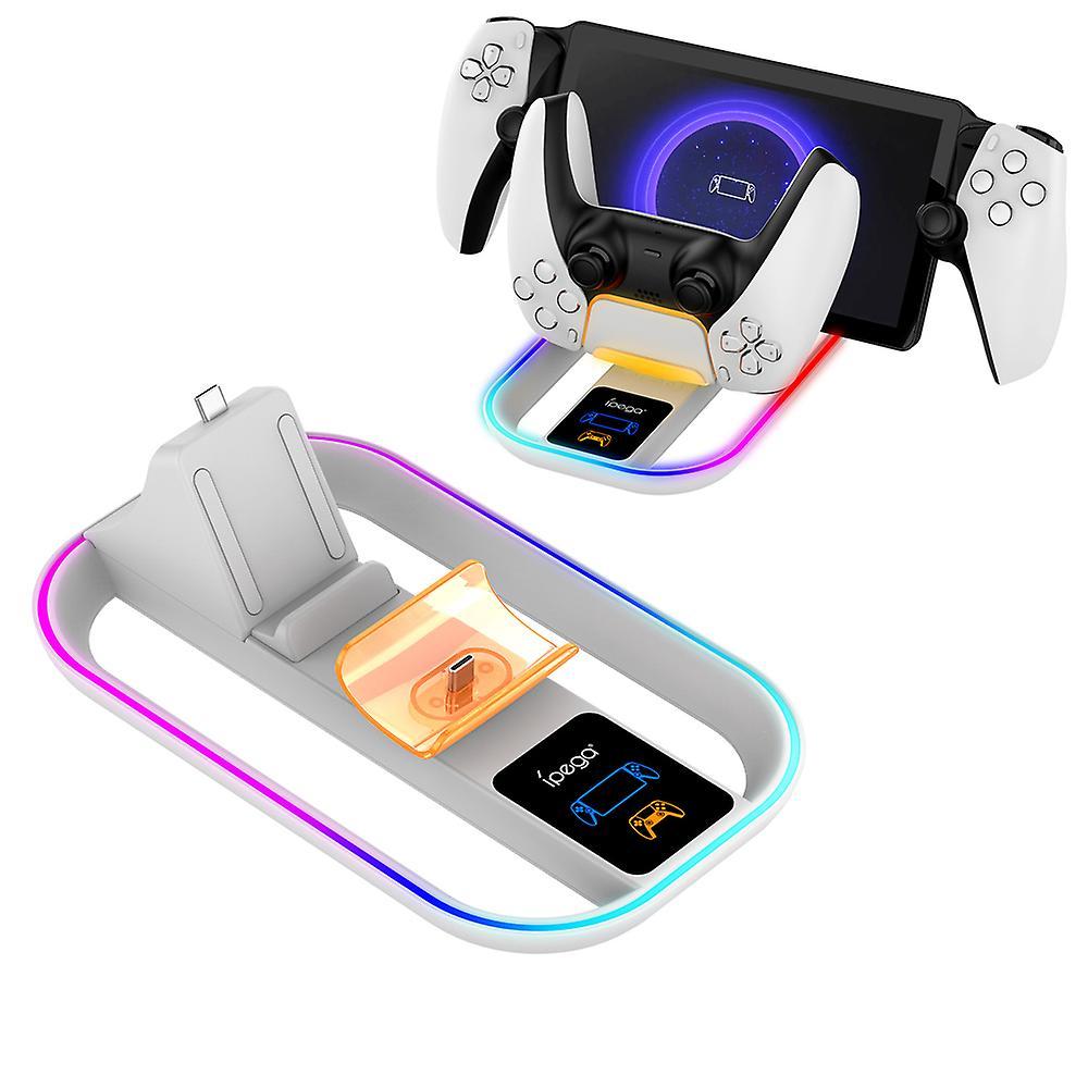 Usiful Charging Docking Station For Playstation Portal Remote Player Console And Controller,with 14 Rgb Light