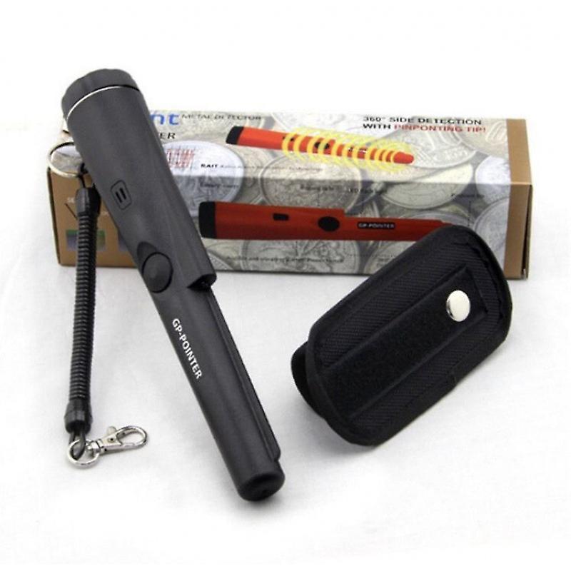 Sychie Metal Detector Full Waterproof Handheld Pin Pointer Wand, High Accuracy Handheld Search Treasure Finder Probe black