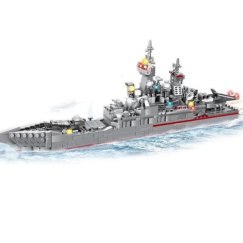 Slowmoose 1000+ Pcs Navy Aircraft Figures - Building Blocks Army Warship Construction c0139 no box