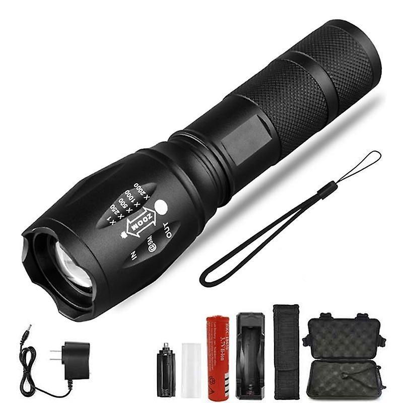 Slowmoose Ultra Bright, Waterproof And 5 Mode Zoomable-mini Torch For Camping L2-8000 Lumens