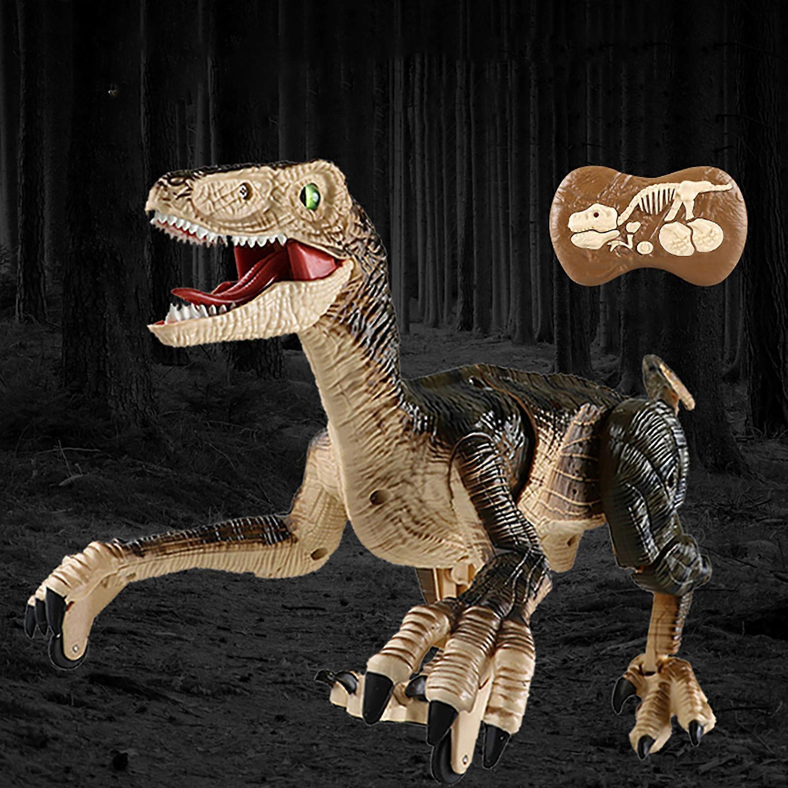 Congjing 2.4G Remote Control Dinosaur Walking & Roaring Realistic Dinosaur Toys For Kids BW