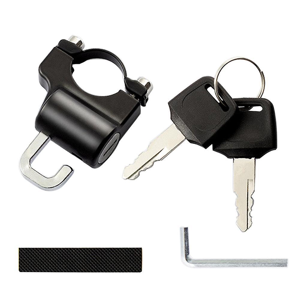 unbrand Universal Motorcycle Helmet Lock Anti-Theft Helmet Safety Lock Metal with 2 Keys