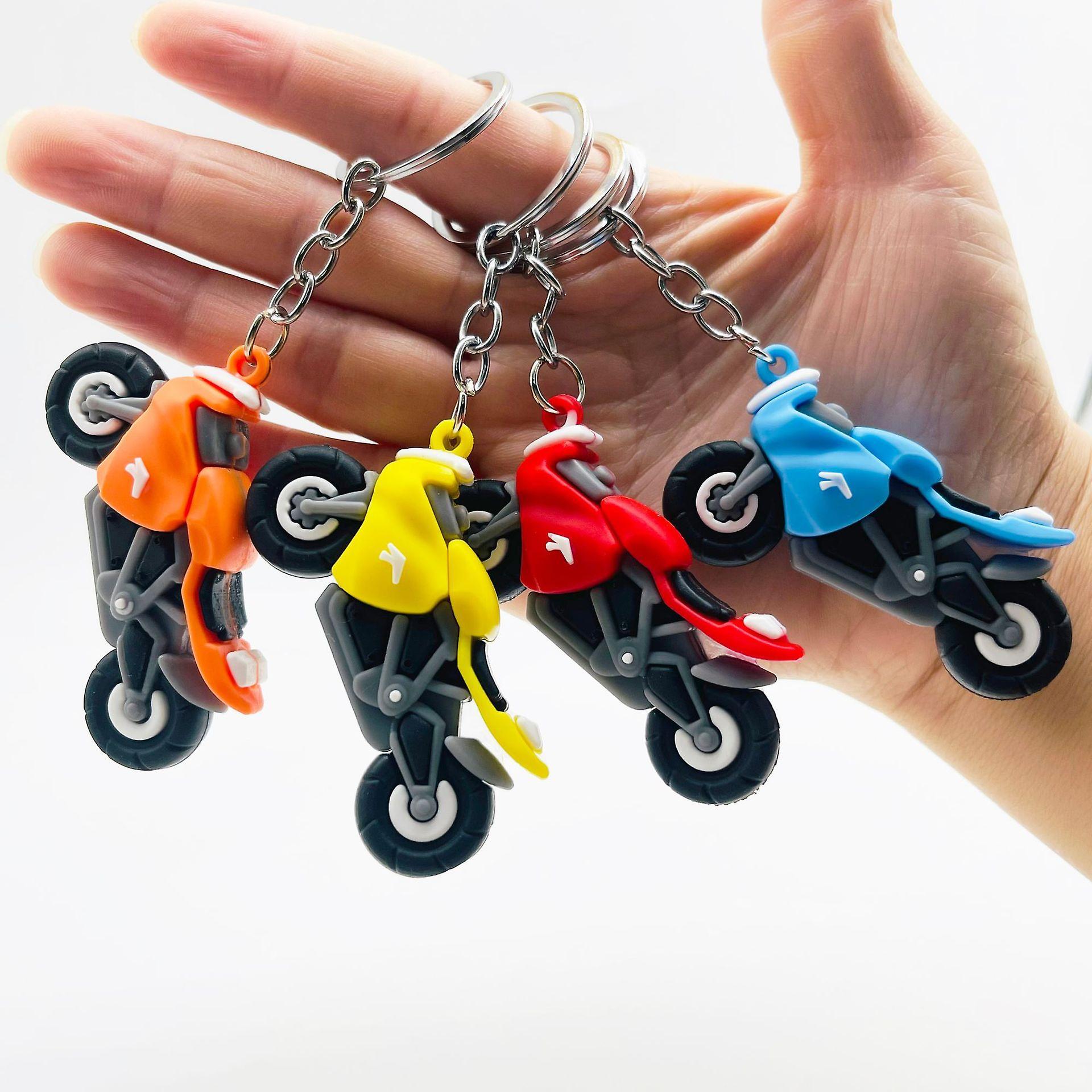 Cytlv The New Keychain Trendy Motorcycle Keychain Keyring Fashion Cool Motorcycle Keychains For Men Key Chain Anime Accessories Gift Sky Blue