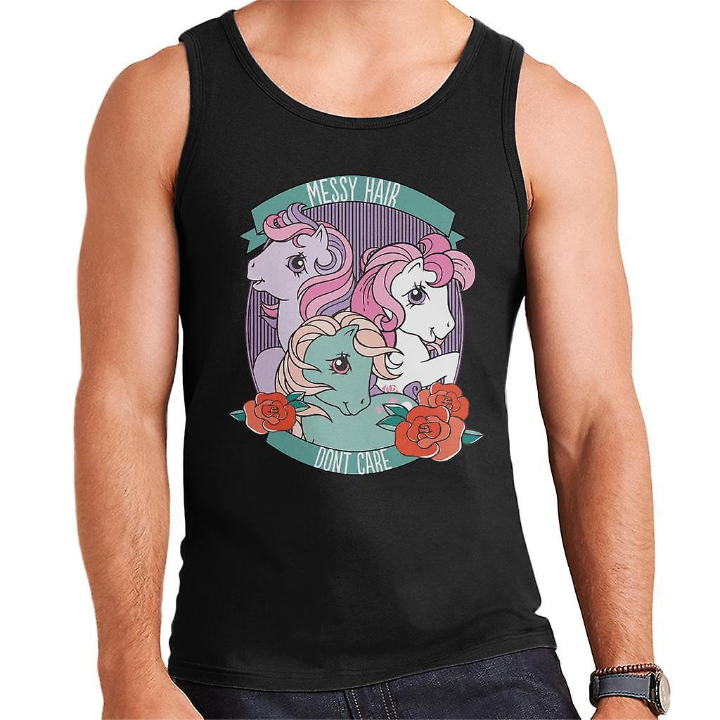 My Little Pony Messy Hair Dont Care Men's Vest Black Medium