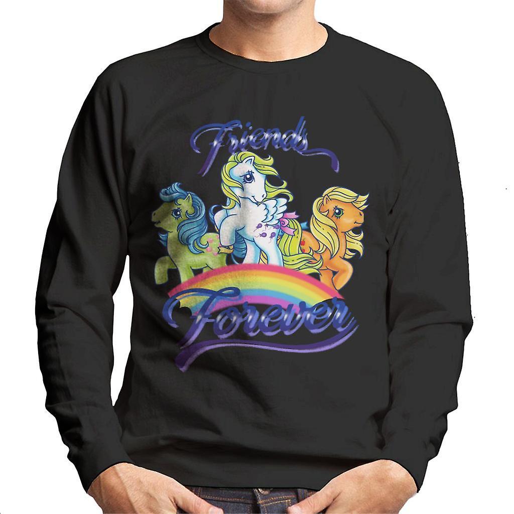 My Little Pony Friends Forever Together Men's Sweatshirt Black Small